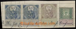 129343 - 1893 RAKOUSKO-UHERSKO výstřižek se zajímavou frankaturo