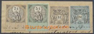 129346 - 1879 RAKOUSKO-UHERSKO výstřižek ze záhlaví listiny se