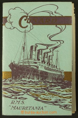 129415 - 1907 SHIPS / R.M.S. MAURETANIA selection of advertising mat