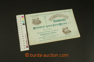 129534 - 1900 TYPEWRITERS / HAMMOND - advertisement for American type