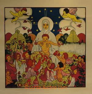 129543 - 1913 VÁCHAL Joseph (1884–1969): Madona with Jesus, color