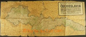 130000 - 1938 CZECHOSLOVAKIA 1918-39 wall map Czechoslovak republic