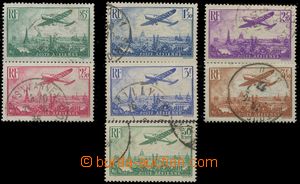 130977 - 1936 Mi.305-311, Letadlo nad Paříží, známka Mi.311a se