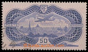 130984 - 1936 Mi.321, Aircraft over Paris, value 50Fr, so-called. ban