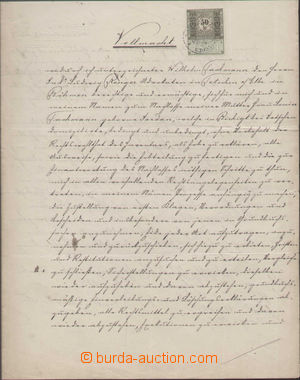 131230 - 1883 RAKOUSKO-UHERSKO, USA plná moc opatřená listinným