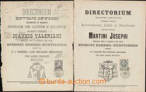 132778 - 1877-90 AUSTRIA-HUNGARY 2 title sheets with calendar revenu