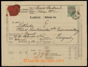 133903 - 1875 AUSTRIA-HUNGARY freight letter for railroad with impri