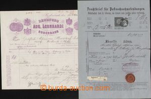 133909 - 1879 AUSTRIA-HUNGARY freight letter for railroad with C.O.D