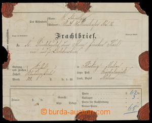 133976 - 1878 AUSTRIA-HUNGARY freight letter for railroad originally