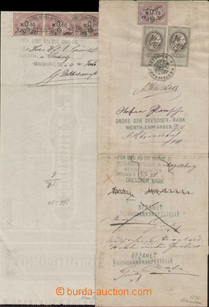 134209 - 1876-81 AUSTRIA-HUNGARY, GERMANY comp. 2 pcs of due bills,