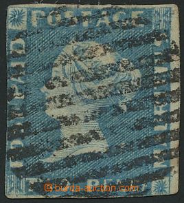 134908 - 1848 SG.8, Královna Viktorie 2P modrá, raný tisk, světl