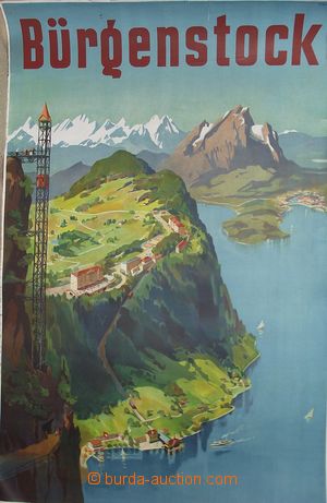 136262 - 1935 CESTOVNÍ RUCH / ŠVÝCARSKO - BÜRGENSTOCK signováno