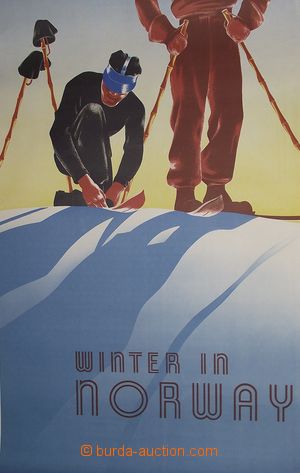 136273 - 1938 SPORT / LYŽOVÁNÍ propagace lyžování v Norsku, au