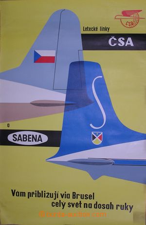 136282 - 1950 CESTOVNÍ RUCH Československé aerolinie a SABENA, ti