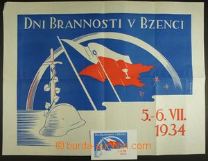 136471 - 1934 MILITARIA / BZENEC autor Bartošík, formát 63x47cm,