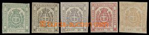 137341 - 1859 Mi.7-11, Znak 5C-80C, nominálně kompletní série, Sa