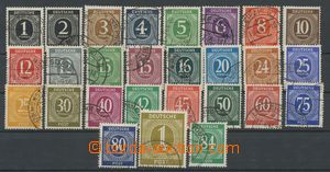 142346 - 1946 ALLIIERTE BESETZUNG Mi.911-937, Číslice 1Pf - 1RM, t.z