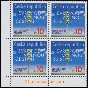 142476 - 2007 Pof.538, Schengenský prostor, levý dolní rohový 4-blok,