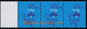 142482 - 2007 Pof.514, Praga 2008, vodorovná 3-páska s levým okrajem,