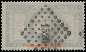 142671 - 1869 Mi.32, Napoleon III., 5Fr grey-blue, favourite stmp, nu