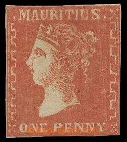 143958 - 1859 SG.41a, Královna Viktorie 1P červená, v horní čás