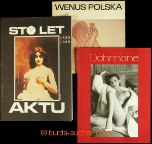 146362 - 1973-90 NUDE comp. 3 pcs of books with uměleckými nude, W