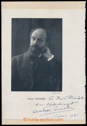 149669 - 1921 ROUSSEL Albert (1869-1937), významný francouzský hud