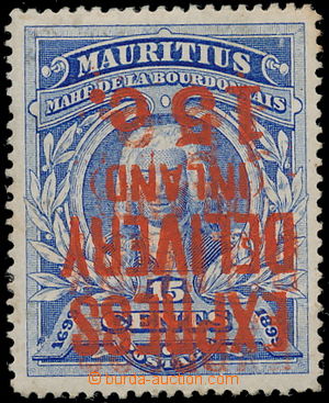 150073 - 1903-1904 SG.E3b, 15C modrá s expresním přetiskem typu 3,