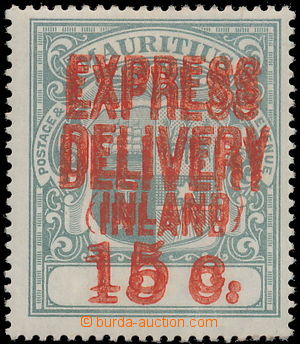 150075 - 1904 SG.E6b, 15C šedozelená s expresním přetiskem, přet