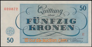 152885 - 1943 TEREZÍN 50 korun, 1943, série E 0224243; kvalita UNC