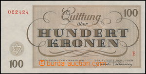 152888 - 1943 TEREZÍN 100 korun, 1943, série E 0224243; kvalita UN