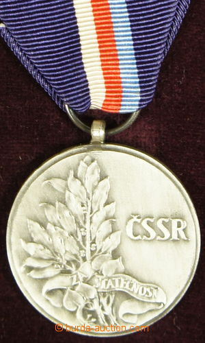 153494 - 1968- Medaile Za statečnost, 2. vydání, stříbro, punc 9