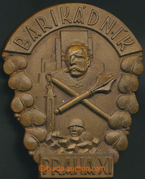 153535 - 1945- Memorial badge obránců barikád in Prague XI, Žižk