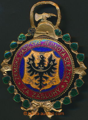 153550 - 1925- Zemská hasičská jednota slezská, připínací odzn