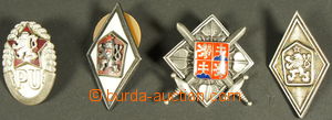 153561 - 1960- 2x odznak absolventa vojenské akademie po roce 1960,