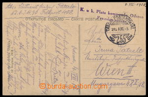 154229 - 1918 K.u K. PLATZ COMMANDO ODESSA two lined violet unit can