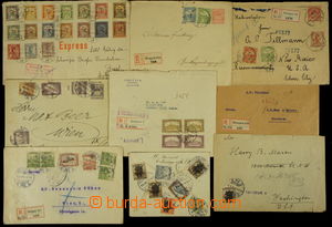 155143 - 1906-1920 7 Reg letters (2 uprated COB 10f) i.a. sent to USA
