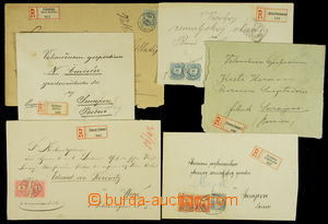 155767 - 1880-1912 6 Reg letters to Bosnia and Herzegovina, various i