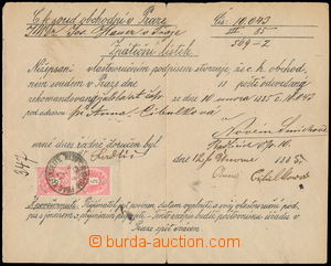 156096 - 1885 reply form franked with pair 5 Kreuzer of the 7th issue