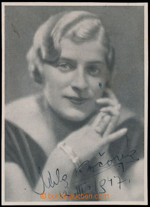 156598 - 1947 KOČOVÁ Míla (1898 -1951), Czech opera singer working