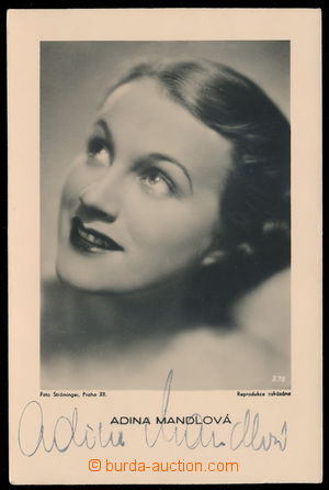 156839 - 1935 MANDLOVÁ Adina (1910–1991), czech movie star, actres