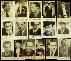 158014 - 1937-1944 sestava 16ks fotopohlednic s podpisy známých fil