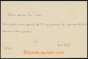 158969 - 1928 NEJEDLÝ Zdeněk (1878–1962), český historik a poli