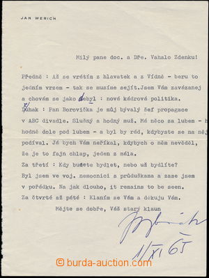 158984 - 1965 WERICH Jan (1905–1980), český filmový a divadelní