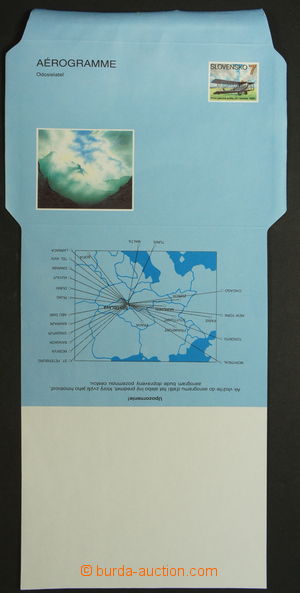 159046 - 1993 Zsf.CAE1, 1. náklad nepřeložený aerogram, kat. Zberatel