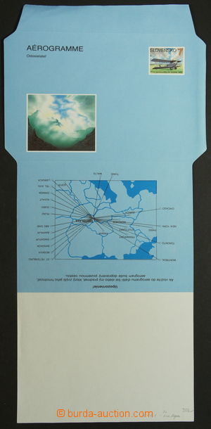159049 - 1993 Zsf.CAE1, 1. náklad nepřeložený aerogram, VV částečně b
