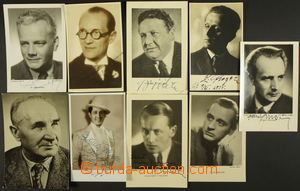 160612 - 1925-65 ACTORS comp. 9 pcs of photo postcard and photos wit