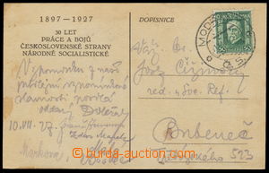 160659 - 1927 ZEMÍNOVÁ Fráňa (1882-1962), významná politička,