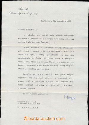 160680 - 1984 ŠALGOVIČ Viliam (1919-1990), slovenský a českoslove