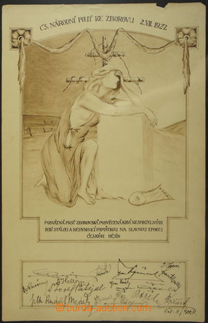 160756 - 1927 zajímavý soubor autografů významných armádních p